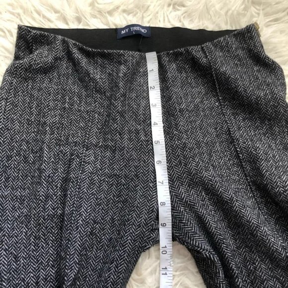 Tweed Ankle Crop Slim Pants - Picture 6 of 9